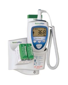 Welch Allyn SureTemp Plus 692 Thermometer with 9ft Oral Probe, Wall Mount, Alarm & Probe Well