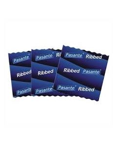 Pasante Bulk Packs Ribbed/Passion Condom [Pack of 144]