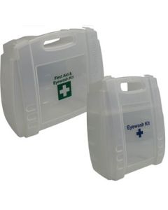 CLEAR PREMIER FIRST AID EYEWASH MEDIUM CASE, EMPTY (Label : Optional) [PACK OF 1]