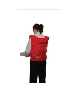 GV Health Polythene Drug Round Tabard - Red [Pack of 250] 