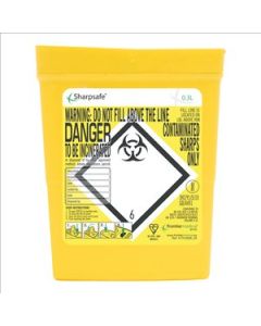 Sharps container disposal - 0.3 litre yellow lid