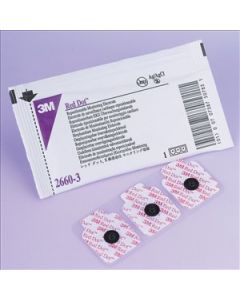 3M Red Dot Repositionable Electrode, 2660-3 [Pack of 600]