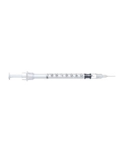 SOL-CARE 0.5ml Insulin Safety Syringe w/Fixed Needle 30G*5/16 [Pack of 100]