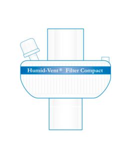 HME Filter Compact Straight Sterile Tethered Cap [Box of 25]