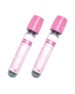BD 366164 Plastic EDTA Crossmatch tube 4ml with Pink Hemogard Closure [Pack of 100] 
