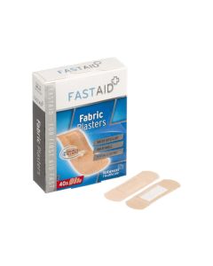 Fast Aid Fabric Plasters 40's X 6  [6 Packs Of 40 Plasters] 