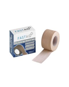 Fast Aid Zinc Oxide Non-Stretch Tape 2.5cm x 5m X 12  [12 Packs Of 1 Roll Of Tape]