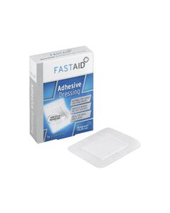 Fast Aid Adhesive Dressing 6.5 x 8cm 5's X 6  [6 Packs Of 5 Dressings]