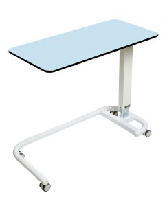 Over Bed Table, C-Shaped Base, Compact Grade Flat Laminate Top