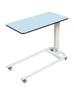 ﻿﻿﻿Over Bed Table, ﻿Parallel Base, ﻿Compact Grade Flat Laminate Top-Blue  [Pack of 1]