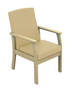 Atlas Patient Low-Back Arm Chair - (Anti-bacterial Vinyl)