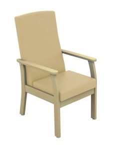 Atlas Patient Mid-Back Arm Chair - (Anti-bacterial Vinyl)