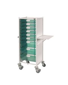 VISTA 120 Trolley – 6 single / 3 double depth trays-Green [Pack of 1]