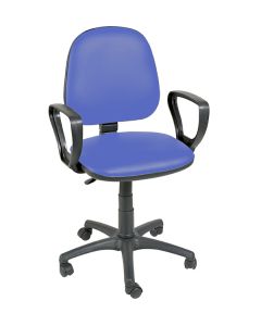 Gas-lift Chair with Arms Sun-CHA2 Mid Blue [Pack of 1]