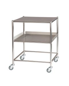 Surgical Trolley – 1 Stainless Steel Shelf & 1 Tray Sun-ST6S2SF [Pack of 1]