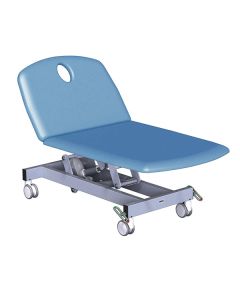 Fusion Bariatric 2 Section Variable Height Electric Couch - 75cm(W) Sun-FBVHC2E-75 Cool Blue [Pack of 1]