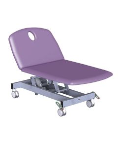 Fusion Bariatric 2 Section Variable Height Electric Couch - 100cm(W) Sun-FBVHC2E-100 Lilac [Pack of 1]
