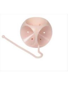 SILICONE PESSARY CUBE WITH DRAIN FLEXIBLE, SIZE 0, 25MM [PACK OF 1]