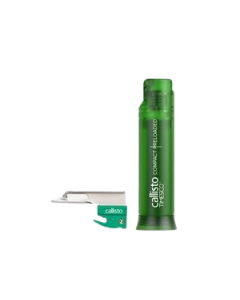 Callisto Fibre Optic Laryngoscope System – Single Use Handle with Batteries & Miller Blade No. 00, Pre-Loaded Compact Handle [Pack of 10]