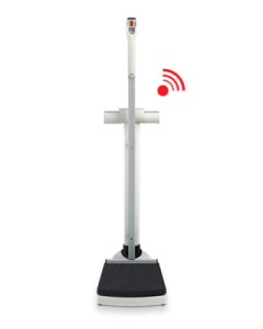 seca 704s Wireless column scale with integrated measuring rod (rear facing display)