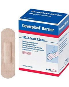 Coverplast Barrier Sterile Waterproof Adhesive Dressings 7.2cm x 2.2cm [Pack of 100] 