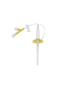 DeltaVen Safety Subcutaneous Infusion Set, 24G x 19 mm, Dual Port with Blood-Control Technology, Integrated Extension & End Caps