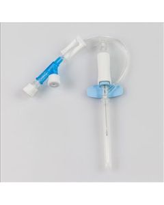 DeltaVen Safety Subcutaneous Infusion Set, 22 G × 19 mm Dual-Port, End Caps, Blood-Control Technology