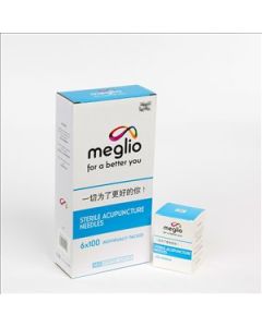 Acupuncture Needles 0.25mm x 30mm with Copper Handles & Guide Tubes, 100 Pack [6 Boxes]