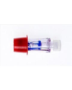Spinning Spiros Closed Male Luer, Red Cap [Pack of 50]