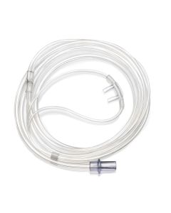 Nasal cannula with straight prongs and tubing
