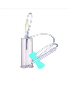 Blood Collection Set Safety with Holder 21G Pre-Attached with 12 inch Extension [Case of 200]