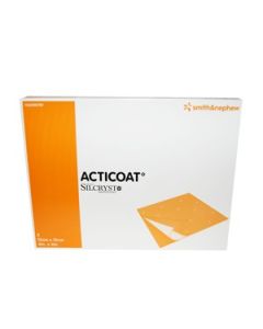 Acticoat Silver Antimicrobial Barrier Dressing 10cm x 10cm  [Pack of 12] 