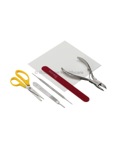 Instrapac Podiatry Basic Emery Pack with Scissor - Curved Roller Spring [Pack of 1]