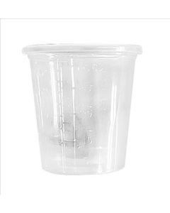 60ml Virgin Plastic Medicine Pot – Disposable Single-Use Medical Cup [Pack of 100]