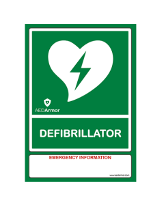 AED Armor A4 AED Wall Sign