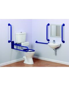 Arley Comfort Doc M Low Level Toilet Pack - Push Button Flush [Pack of 1]