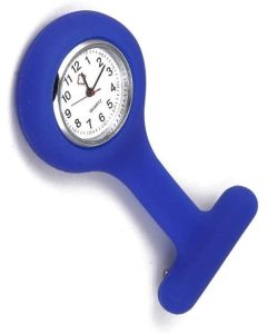 AW Fob Watch, Waterproof Alloy Case In Protective Silicon Holder, With Battery, Blue [Pack of 1]