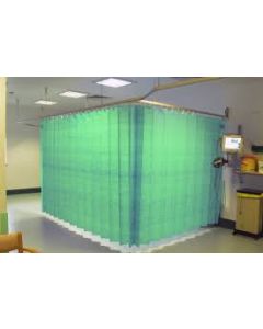 Opal Disposable Curtains With Eff Hanging System Mint Green Large
