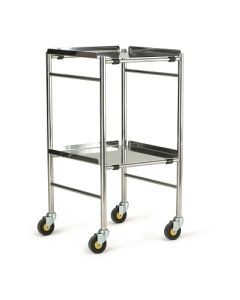 AW Glamorgan Trolley With Stainless Steel Shelves, 18in