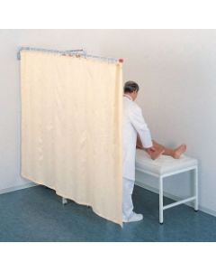 Ropimex Telescopic & Folding Cubicle 103cm-220cm, With Curtains Rti2.2/Wh95/Tcs213/17xvr