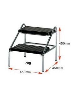 AW Select Chrome Plated Double Couch Step 45x45x45cm, 7Kg