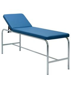 AW Select Alpha Examination Couch, Blue Upholstery, Towel Rail, 1900x600x700mm Epoxy
