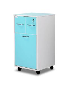 Bristol Maid Bedside Cabinet - Grey White - Two Top Drawers - Large Lower Drawer - Adjustable Shelf - One Drawer - Cam Lock