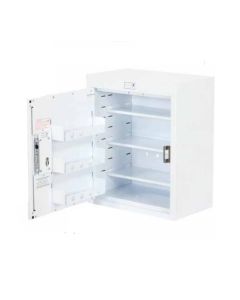 Bristol Maid Drug & Medicine Cabinet - 500 X 300 X 600mm - No Light - Standard & Door Shelves - L/H Hinge