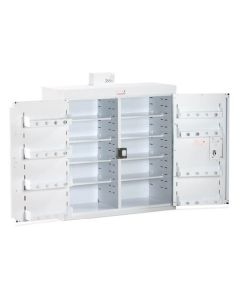 Bristol Maid Drug & Medicine Cabinet - 1000 X 300 X 900mm - Light - Standard & Door Shelves