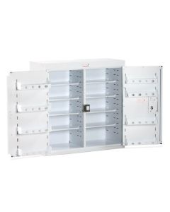 Bristol Maid Drug & Medicine Cabinet - 1000 X 300 X 900mm - No Light - Standard & Door Shelves - Independent Locking Doors