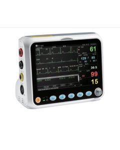 Creative PC-3000 Patient Monitor (SpO2 Analogue, PR, Resp Rate, NIBP, ECG, Temp) with Adult Soft Sensor