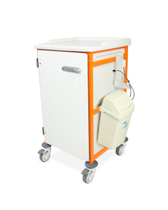 Bristol Maid Caretray Trolley - Sepsis, 6 X 100mm Trays, Electronic Push Button Lock [Pack Of 1]