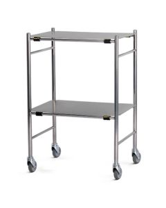 Bristol Maid Trolley - Dressing - Stainless Steel - 2 Removable Shelves - 600mm