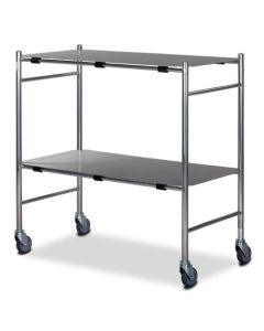 Bristol Maid Trolley - Dressing - Stainless Steel - 2 Removable & Reversible Shelves - 900mm